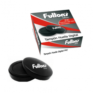 TAMPON HUELLA DACTILAR PVC NEGRO FULTONS