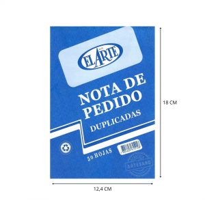 NOTA DE PEDIDO 50HJ DUPLICADO EL ARTE
