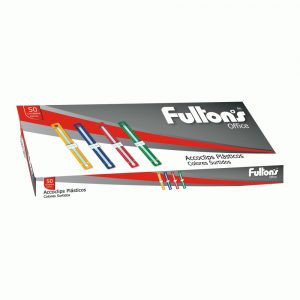 ACCOCLIPS PLASTICO 50UN FULTONS COLORES SURTIDOS