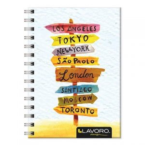 CUADERNO POCKET 10X15CM LAVORO 100HJ 5MM MUJER