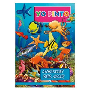 LIBRO PARA COLOREAR YO PINTO ANIMALES DEL MAR