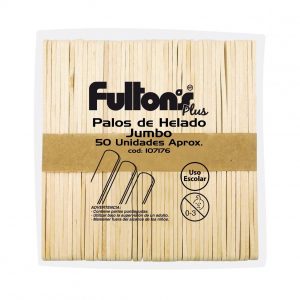 PALO HELADO JUMBO 50UN NATURAL FULTONS