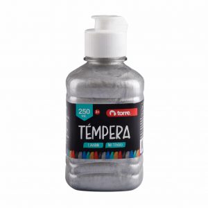 TEMPERA TORRE 250ML PLATEADO