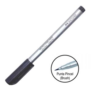 TIRALINEAS TINTA NEGRA M&G PUNTA PINCEL (BRUSH)