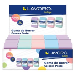 GOMA DE BORRAR MIGA PASTEL LAVORO