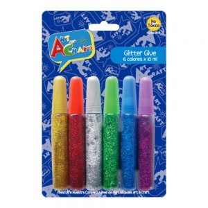 GLITTER GLUE 6 COLORES ART&CRAFT