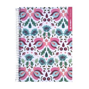 CUADERNO CARTA 150HJ 7MM RHEIN PASTEL FOLK