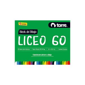 BLOCK DIBUJO TORRE 20 HOJAS LICEO 60