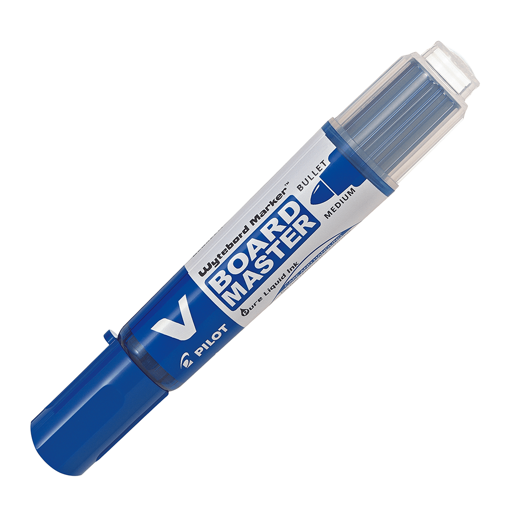 Pilot V-Board Master S - Pennarello Per Lavagne Con Punta Fine, Colore Blu