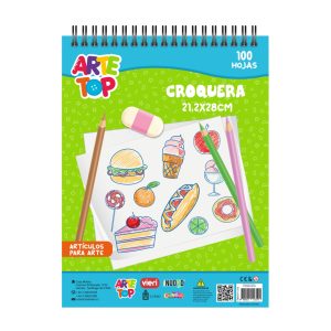 CROQUERA ARTETOP CARTA 100 HOJAS 80GR
