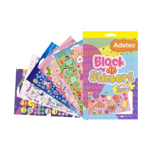 BLOCK +400 STICKERS ADETEC SURTIDOS NIÑOS Y NIÑAS
