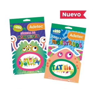 BLOCK +250 STICKERS ADETEC MONSTRUOS