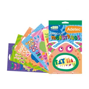 BLOCK +250 STICKERS ADETEC MONSTRUOS