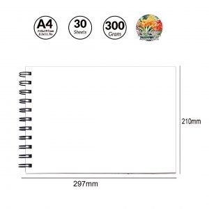 BLOCK ACUARELA 300 GR A4 30 HOJAS MOTARRO