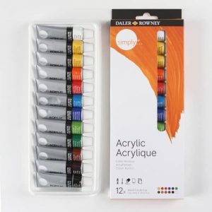 ACRILICO 12 COLORES DALER-ROWNEY SIMPLY