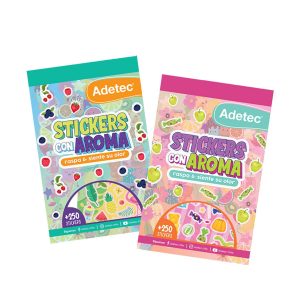 BLOCK +250 STICKERS ADETEC CON AROMAS