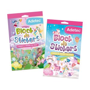 BLOCK +250 STICKERS ADETEC CON AROMAS HADAS
