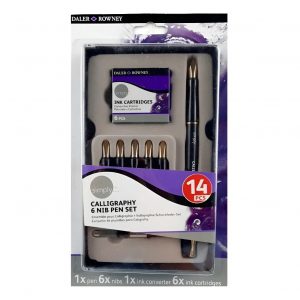 SET PLUMA CALIGRAFIA 14 PIEZAS DALER ROWNEY SIMPLY