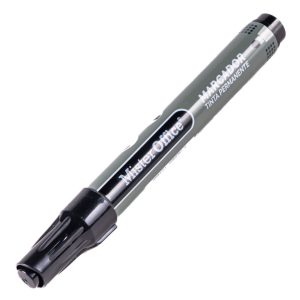 MARCADOR PERMANENTE PUNTA RED. NEGRO MISTER OFFICE 12UN