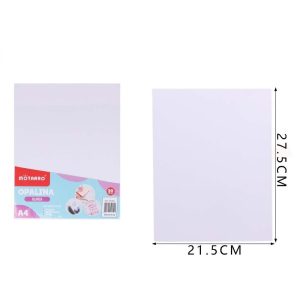 OPALINA 200GR LISA 20 HOJAS BLANCA CARTA MOTARRO