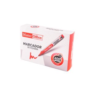 MARCADOR PIZARRA PUNTA REDONDA MISTER OFFICE ROJO