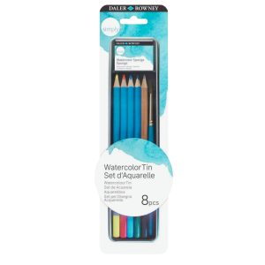 SET SIMPLY DALER ROWNEY LATA 8 PCS ACUARELA