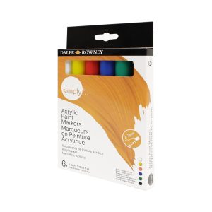 MARCADOR ACRILICO DALER ROWNEY 6 COLORES PRIMARIOS