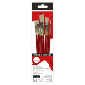 PINCELES 5 UN PARA OLEO SIMPLY DALER ROWNEY