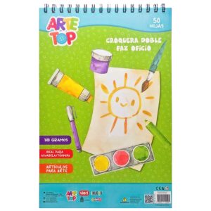 CROQUERA OFICIO 50 HOJAS DOBLE FAZ 140GR ARTETOP