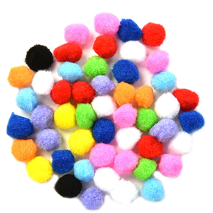 POMPONES COLORES SURTIDOS 50UN ARTE-TOP