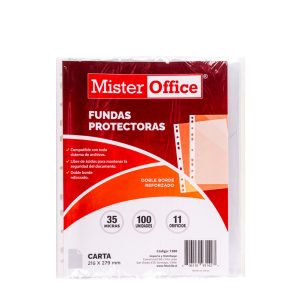 FUNDA CARTA TRANSPARENTE 100UN MISTER OFFICE